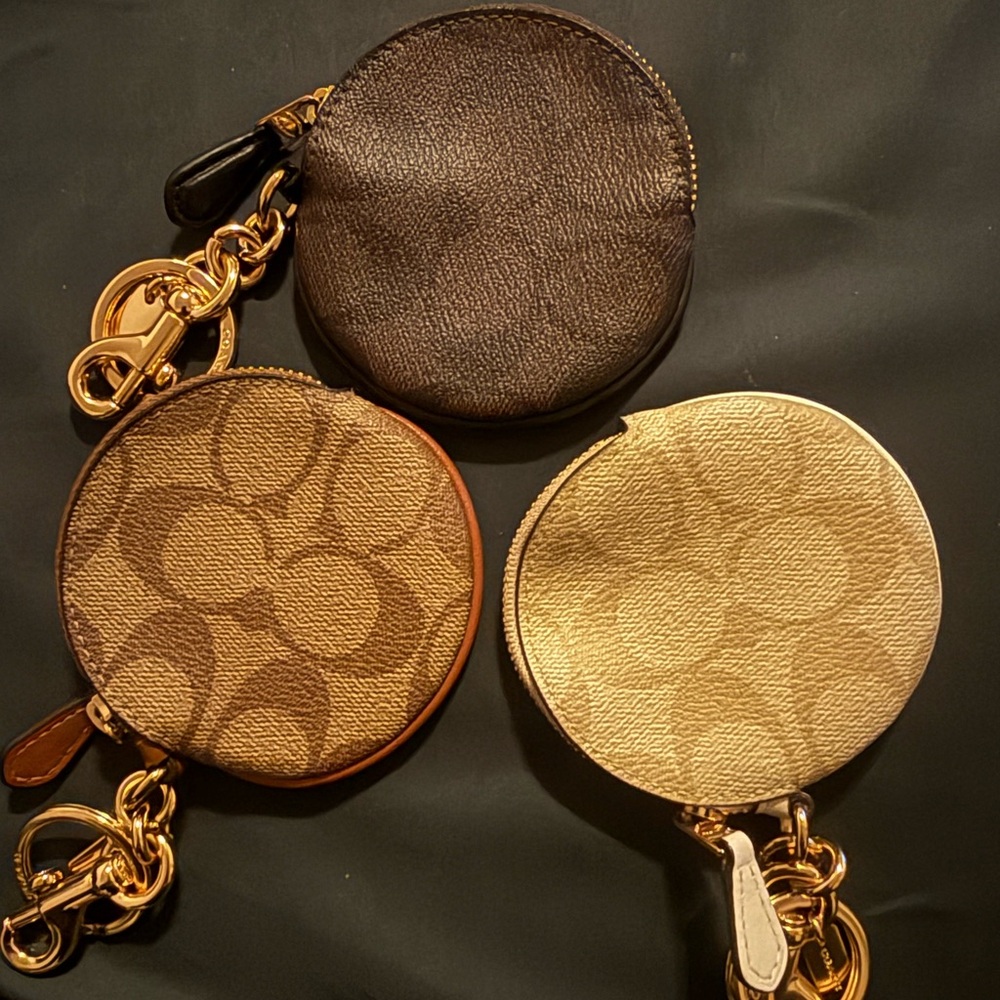 3 Coach Coin Pouches